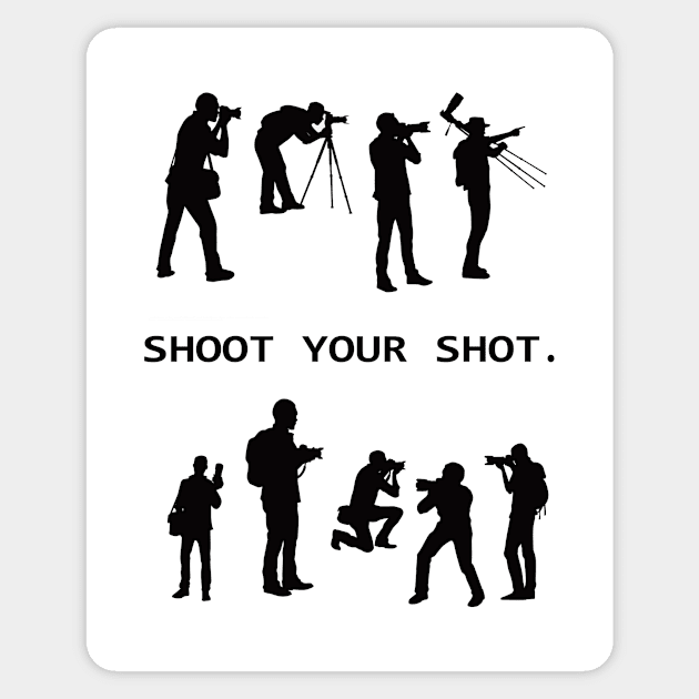 Shoot Your Shot Sticker by JustJesting